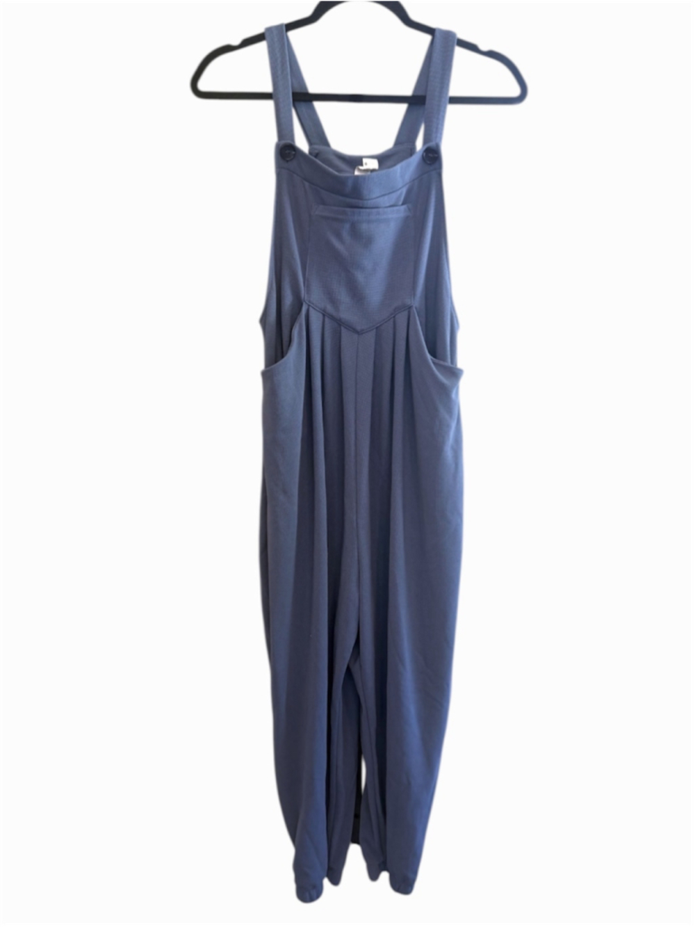 HALARA Blue Sleeveless Jumpsuit Overalls